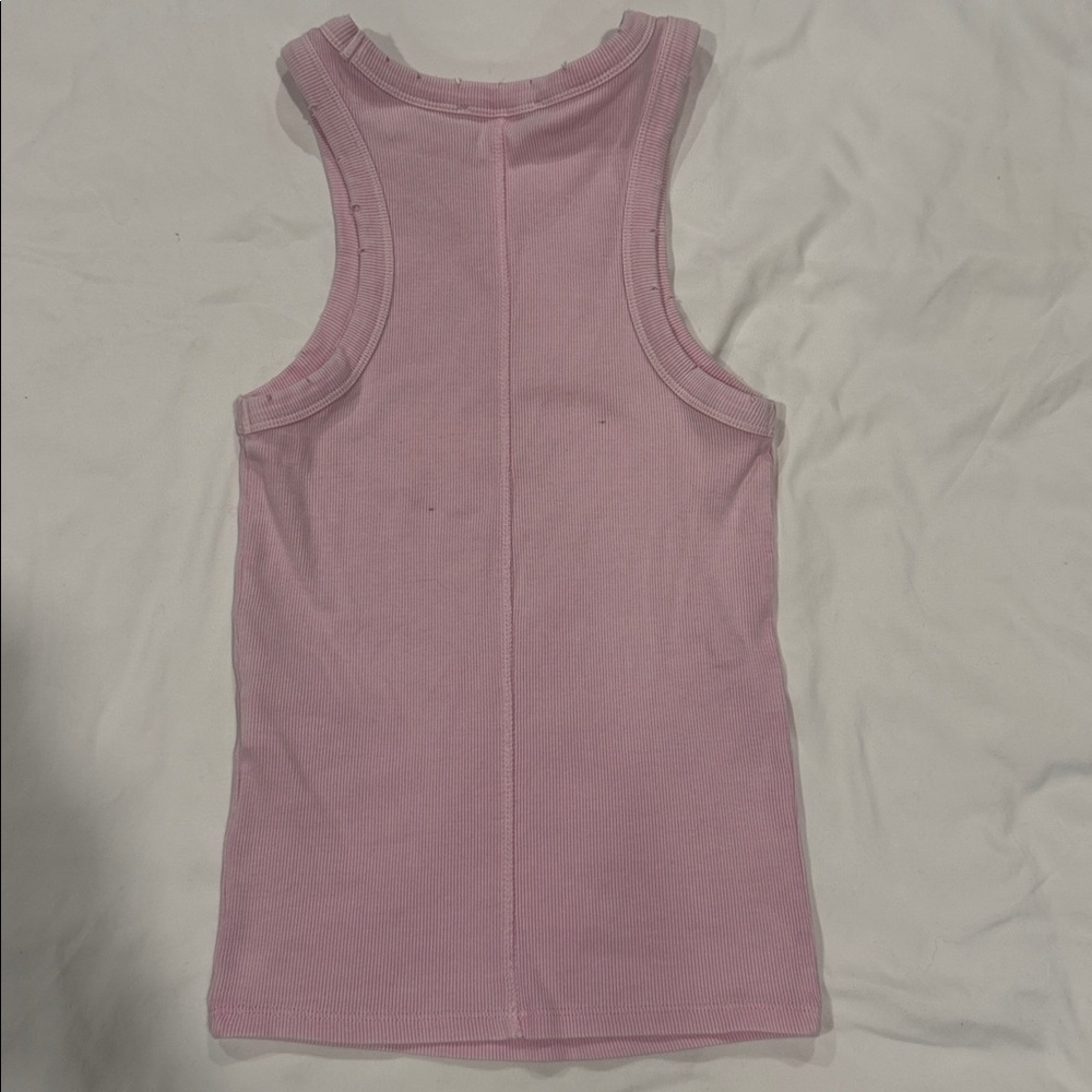 Zara Ribbed Full Length Tank Top - Picture 2 of 4